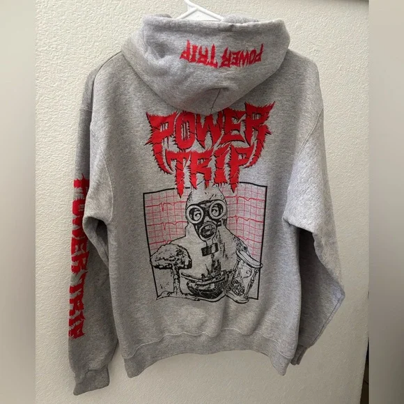 Power Trip hoodie, men’s size M - Picture 3 of 5